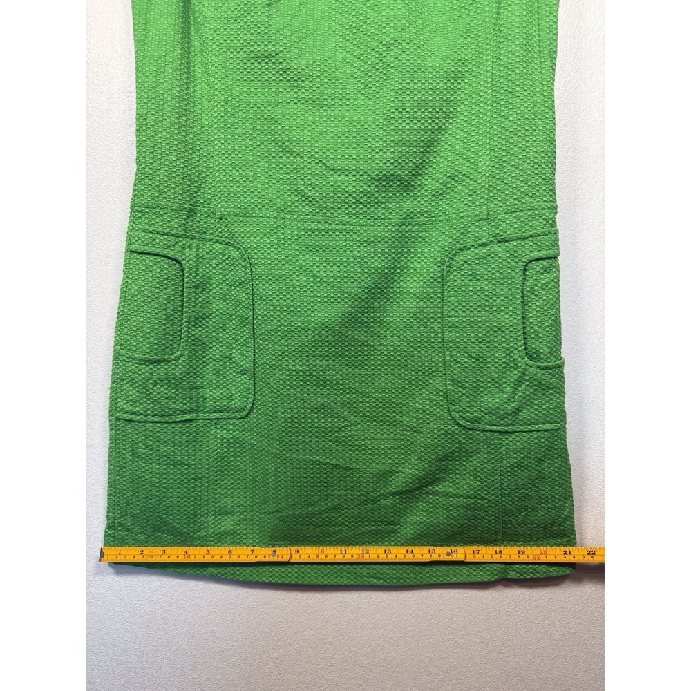 Spring wedding‎ guest dress Laundry by Shelli Segal Lime green Cotton Size 12 - Picture 13 of 16